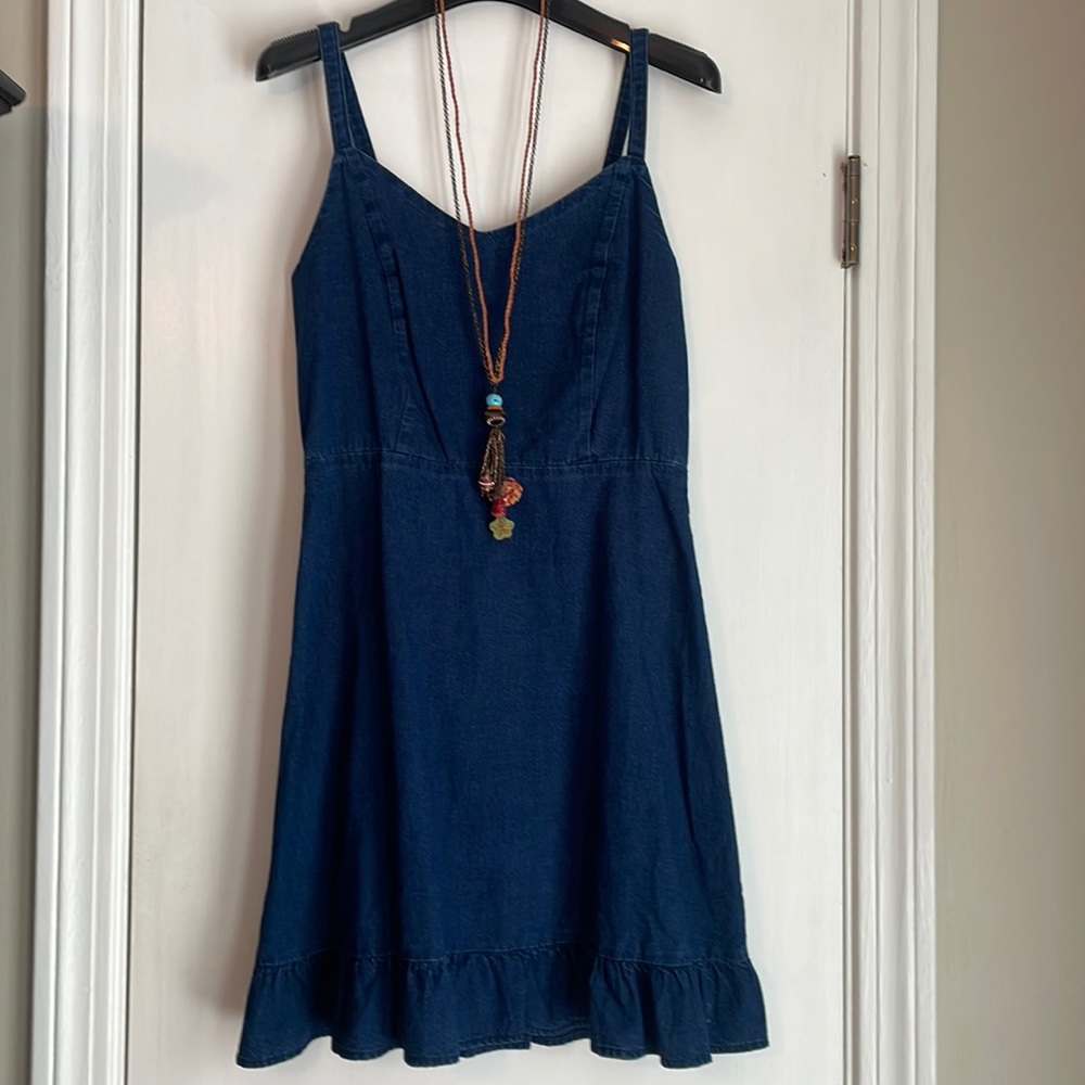 NWT Old Navy Denim Cami Dress with Free Jewelry Set Small